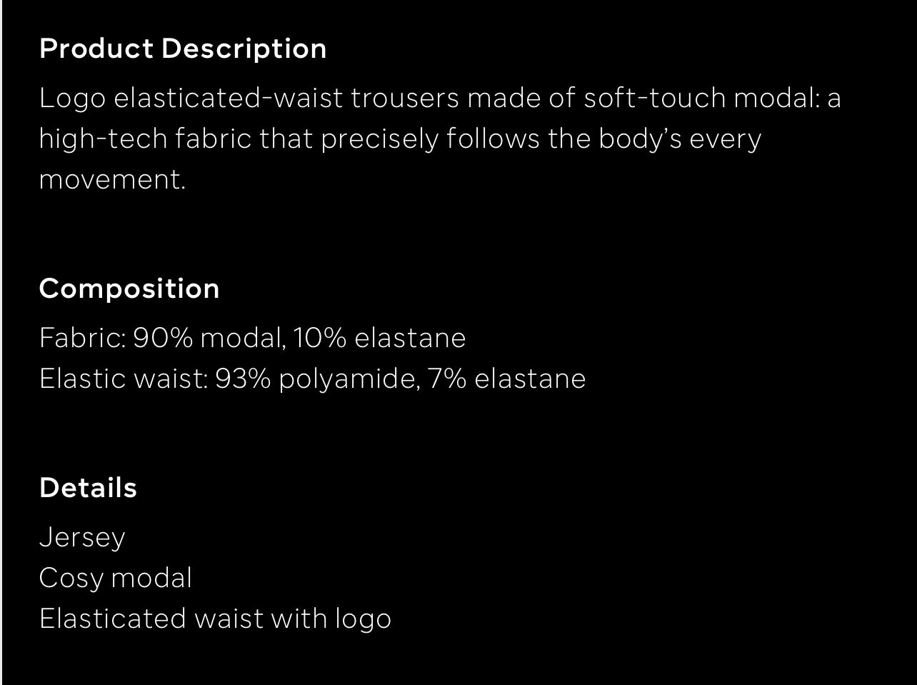 SOFT MODAL LOUNGEWEAR