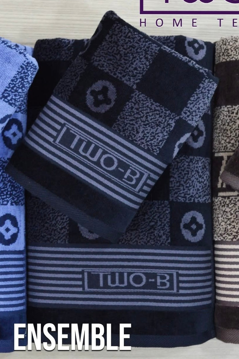 TOWEL SET - SERVIETTE ENSEMBLE TWO-BE